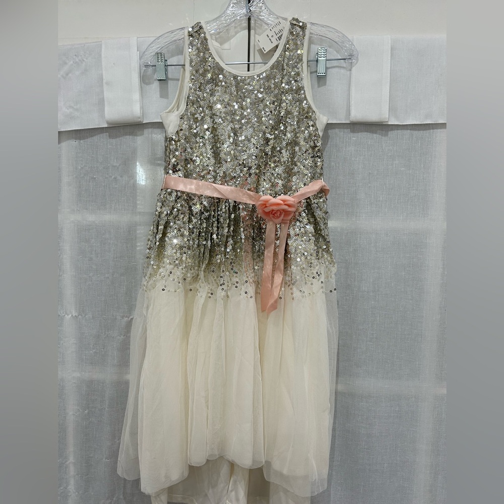 Justice Sequin Girls Holiday Dress 12 Plus